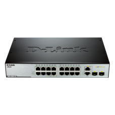  DLK-DES-3200-18 16-Port Fast Ethernet L2 Managed Switch with 1 x SFP and 1 x Combo 1000BASE-T/SFP ports (fanless)